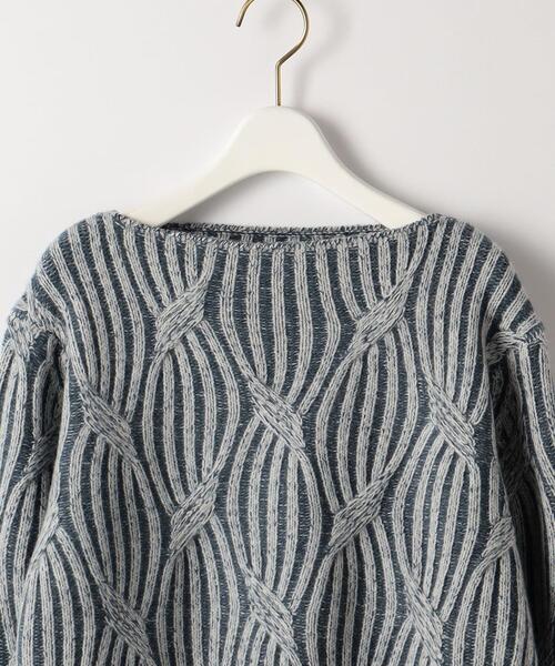 Steven Alan(スティーブンアラン)の「<Steven Alan>WOOL CASHMERE BICOLOR KNIT/ニット(ニット/セーター・レディース・ライトブルー/イエロー・FREE)」の11枚目の写真