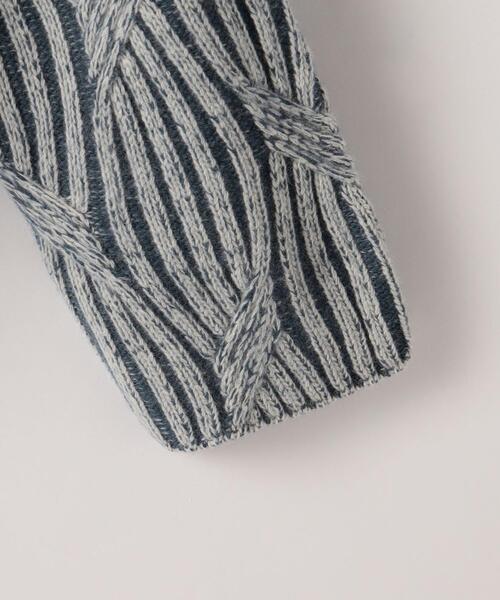 Steven Alan(スティーブンアラン)の「<Steven Alan>WOOL CASHMERE BICOLOR KNIT/ニット(ニット/セーター・レディース・ライトブルー/イエロー・FREE)」の12枚目の写真