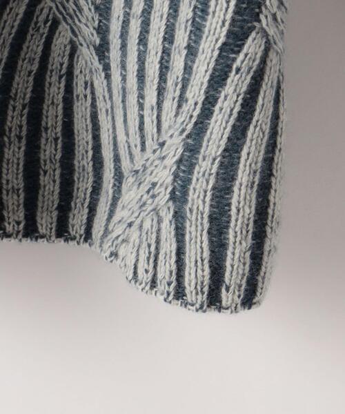 Steven Alan(スティーブンアラン)の「<Steven Alan>WOOL CASHMERE BICOLOR KNIT/ニット(ニット/セーター・レディース・ライトブルー/イエロー・FREE)」の13枚目の写真