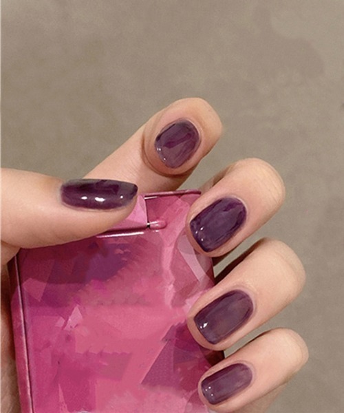 CERCA（チェルカ）の「LUON/貼るだけ簡単装着 ワンカラーハンドネイルチップ（ネイルシール/ネイルチップ・レディース・ブラック/ベージュ/パープル/ブラウン/レッド/ピンク/ブルー/ピンク系その他2/ホワイト/ライトピンク・FREE）」の6枚目の写真