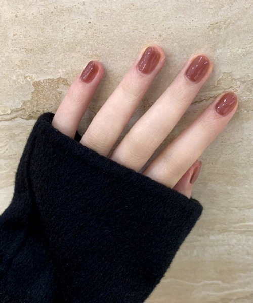 CERCA（チェルカ）の「LUON/貼るだけ簡単装着 ワンカラーハンドネイルチップ（ネイルシール/ネイルチップ・レディース・ブラック/ベージュ/パープル/ブラウン/レッド/ピンク/ブルー/ピンク系その他2/ホワイト/ライトピンク・FREE）」の9枚目の写真