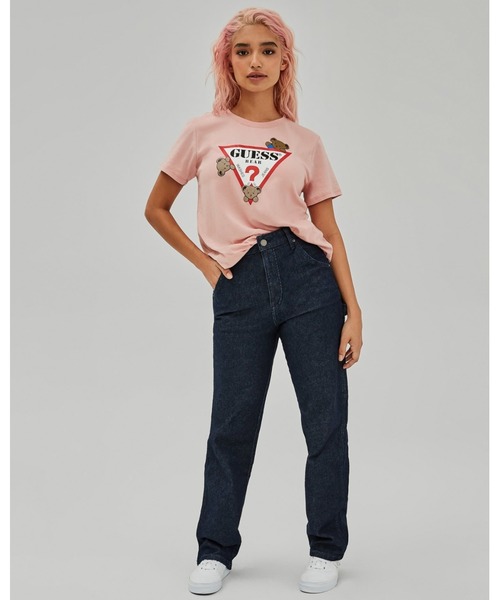 Guess（ゲス）の「GUESS Originals Bear Kaira Easy Tee（Tシャツ/カットソー・レディース・ホワイト/ブラック/ライトピンク・SMALL/MEDIUM/LARGE/X-SMALL）」の15枚目の写真
