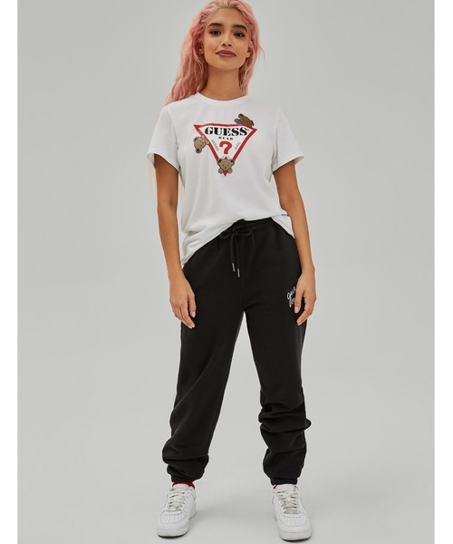 Guess（ゲス）の「GUESS Originals Bear Kaira Easy Tee（Tシャツ/カットソー・レディース・ホワイト/ブラック/ライトピンク・SMALL/MEDIUM/LARGE/X-SMALL）」の6枚目の写真