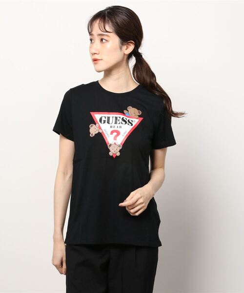 Guess（ゲス）の「GUESS Originals Bear Kaira Easy Tee（Tシャツ/カットソー・レディース・ホワイト/ブラック/ライトピンク・SMALL/MEDIUM/LARGE/X-SMALL）」の16枚目の写真