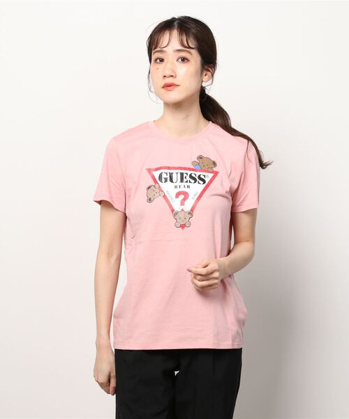 Guess（ゲス）の「GUESS Originals Bear Kaira Easy Tee（Tシャツ/カットソー・レディース・ホワイト/ブラック/ライトピンク・SMALL/MEDIUM/LARGE/X-SMALL）」の12枚目の写真