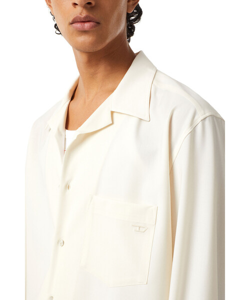 DIESEL（ディーゼル）の「メンズ シャツ オープンカラー（シャツ/ブラウス・メンズ・ホワイト系その他/カーキ・X-LARGE/LARGE/SMALL/MEDIUM/XX-LARGE/X-SMALL）」の8枚目の写真