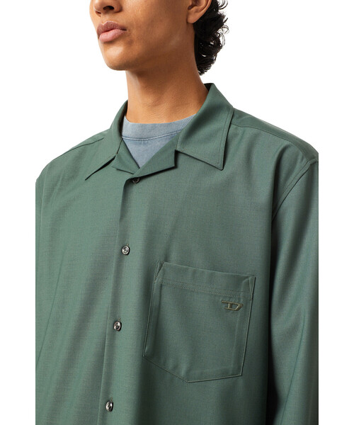 DIESEL（ディーゼル）の「メンズ シャツ オープンカラー（シャツ/ブラウス・メンズ・ホワイト系その他/カーキ・X-LARGE/LARGE/SMALL/MEDIUM/XX-LARGE/X-SMALL）」の14枚目の写真