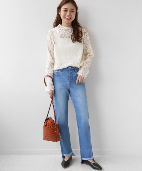 JOURNAL STANDARD relume(ジャーナルスタンダード レリューム)の「ラッセルレースボトルネックプルオーバー◆(シャツ/ブラウス・レディース・ナチュラル・FREE)」の3枚目の写真