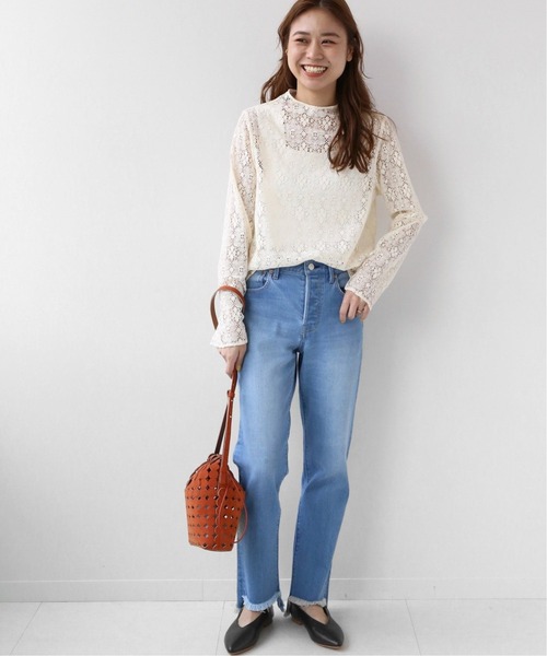 JOURNAL STANDARD relume(ジャーナルスタンダード レリューム)の「ラッセルレースボトルネックプルオーバー◆(シャツ/ブラウス・レディース・ナチュラル・FREE)」の2枚目の写真