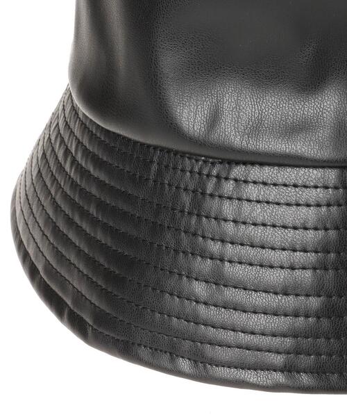 INGNI（イング）の「リバーシブルフェイクレザーバケットハット（ハット・レディース・ブラック系/ブラック系2・ONE SIZE）」の10枚目の写真
