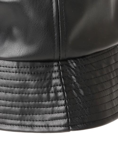 INGNI（イング）の「リバーシブルフェイクレザーバケットハット（ハット・レディース・ブラック系/ブラック系2・ONE SIZE）」の9枚目の写真