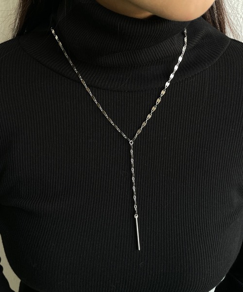 CEMONEMO（セモネモ）の「Yシェイプ ペタルチェーン ロングネックレス（ネックレス・レディース・ゴールド/シルバー・FREE）」の11枚目の写真