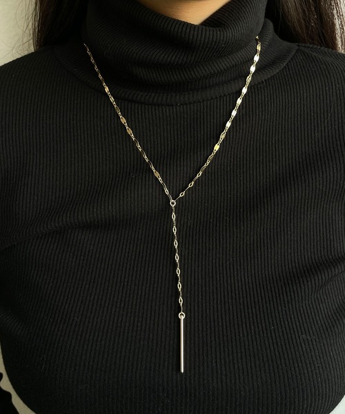 CEMONEMO（セモネモ）の「Yシェイプ ペタルチェーン ロングネックレス（ネックレス・レディース・ゴールド/シルバー・FREE）」の10枚目の写真