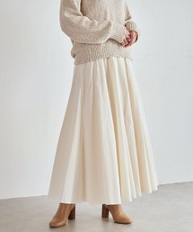 BEARDSLEY | 切り替えがたくさん入っているので歩いた時のフレア感が綺麗なコットンフレアスカート(スカート)