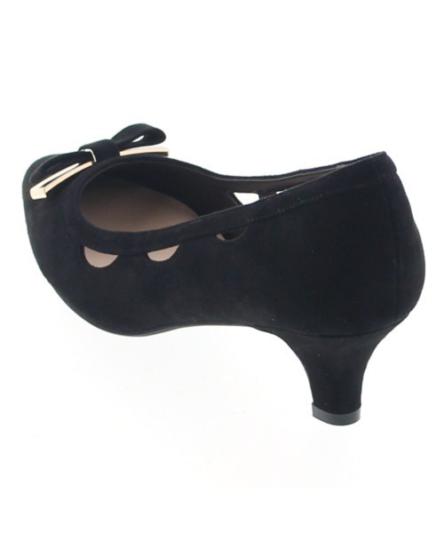 JELLY BEANS(ジェリービーンズ)の「メタルコンビリボンカットワークパンプス<ふわさら>(204-52780)JELLY BEANS(ジェリービーンズ)(パンプス・レディース・ライトグレー/ブラック/ラベンダー・23/24/25/22/25.5/22.5/24.5/23.5/21.5)」の7枚目の写真