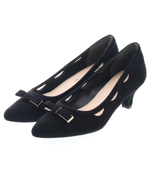 JELLY BEANS(ジェリービーンズ)の「メタルコンビリボンカットワークパンプス<ふわさら>(204-52780)JELLY BEANS(ジェリービーンズ)(パンプス・レディース・ライトグレー/ブラック/ラベンダー・23/24/25/22/25.5/22.5/24.5/23.5/21.5)」の20枚目の写真