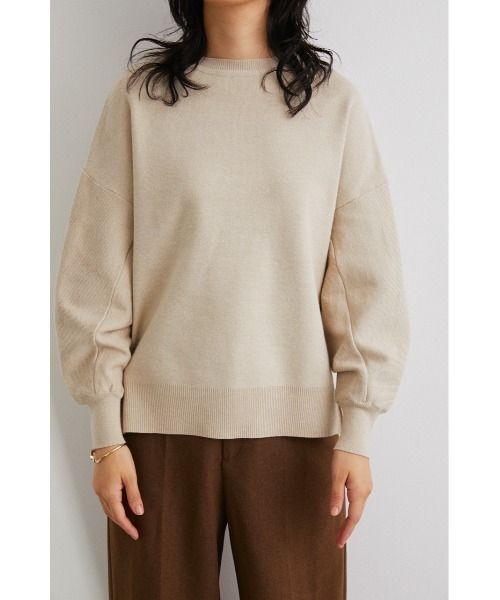 STYLEMIXER（スタイルミキサー）の「ウォッシャブルコクーンスリーブニット（ニット/セーター・レディース・ブラック/レッド/グリーン/アイボリー・FREE）」の2枚目の写真