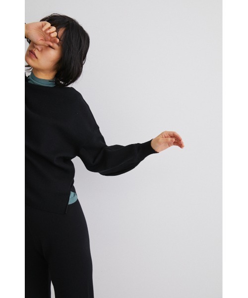 STYLEMIXER（スタイルミキサー）の「ウォッシャブルコクーンスリーブニット（ニット/セーター・レディース・ブラック/レッド/グリーン/アイボリー・FREE）」の12枚目の写真