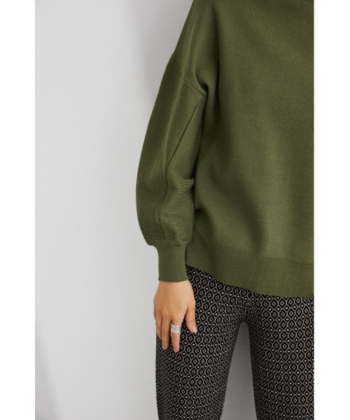 STYLEMIXER（スタイルミキサー）の「ウォッシャブルコクーンスリーブニット（ニット/セーター・レディース・ブラック/レッド/グリーン/アイボリー・FREE）」の18枚目の写真