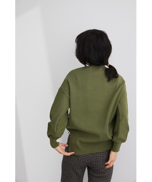STYLEMIXER（スタイルミキサー）の「ウォッシャブルコクーンスリーブニット（ニット/セーター・レディース・ブラック/レッド/グリーン/アイボリー・FREE）」の19枚目の写真