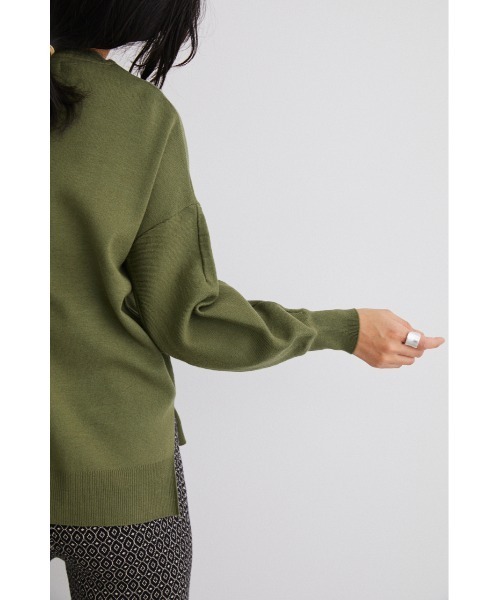 STYLEMIXER（スタイルミキサー）の「ウォッシャブルコクーンスリーブニット（ニット/セーター・レディース・ブラック/レッド/グリーン/アイボリー・FREE）」の21枚目の写真