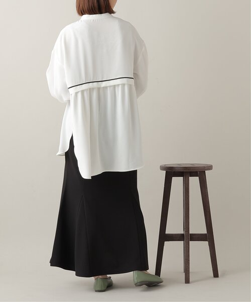 frames RAY CASSIN（フレームスレイカズン）の「胸元パイピングブラウス（シャツ/ブラウス・レディース・ブラック/オフホワイト/イエロー・FREE）」の14枚目の写真