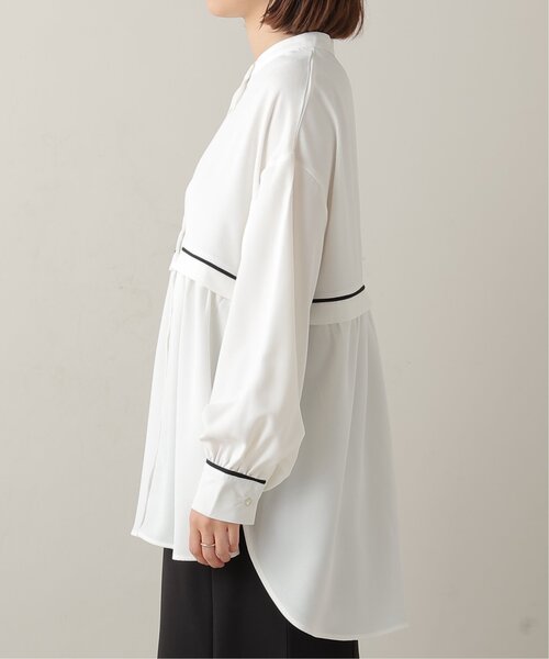 frames RAY CASSIN（フレームスレイカズン）の「胸元パイピングブラウス（シャツ/ブラウス・レディース・ブラック/オフホワイト/イエロー・FREE）」の16枚目の写真