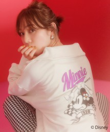 【ディズニー】ミッキー&ミニー/裏毛ハーフジップセーラーカラープルオーバー【WEB限定】