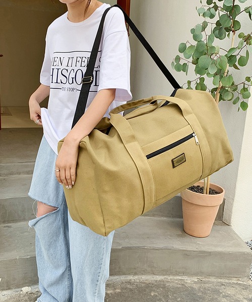 キャンバス ボストンバッグ 帆布 旅行バッグ トラベルボストンバッグ