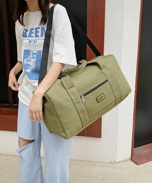 キャンバス ボストンバッグ 帆布 旅行バッグ トラベルボストンバッグ