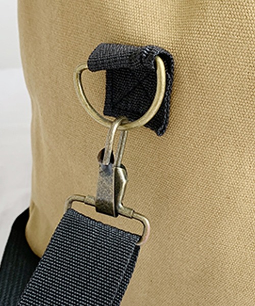 LUGG NAGG（ラグナグ）の「キャンバス ボストンバッグ 帆布 旅行バッグ トラベルボストンバッグ（ボストンバッグ・レディース・ブラック/ベージュ/カーキ・MEDIUM/LARGE）」の21枚目の写真