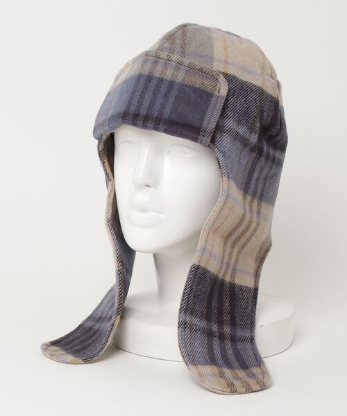 ８(eight)（エイト）の「チェックキャップ（キャップ・メンズ・ブラック/ベージュ/ブラウン/ブルー/グリーン/チャコール・FREE）」の6枚目の写真