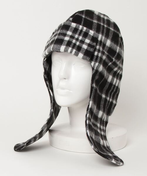 ８(eight)（エイト）の「チェックキャップ（キャップ・メンズ・ブラック/ベージュ/ブラウン/ブルー/グリーン/チャコール・FREE）」の2枚目の写真