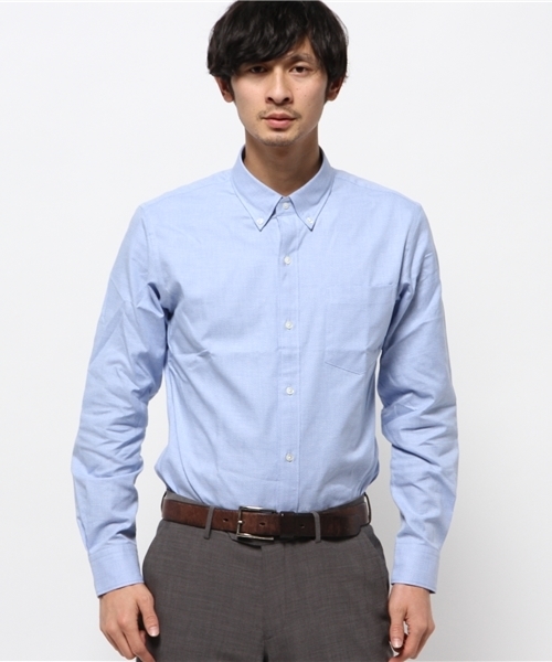 EDIFICE（エディフィス）の「◇メランジオックス ボタンダウンシャツ（シャツ/ブラウス・メンズ・サックスブルー/ピンク/グリーン/ブルー系その他/ホワイト・50/46/48/44）」の8枚目の写真