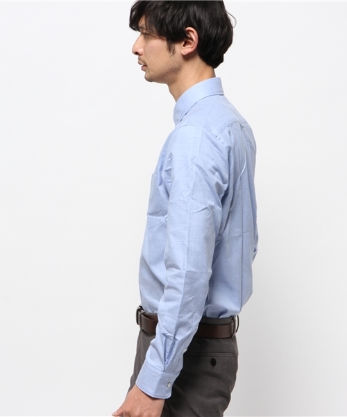 EDIFICE（エディフィス）の「◇メランジオックス ボタンダウンシャツ（シャツ/ブラウス・メンズ・サックスブルー/ピンク/グリーン/ブルー系その他/ホワイト・50/46/48/44）」の9枚目の写真