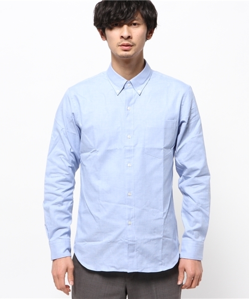 EDIFICE（エディフィス）の「◇メランジオックス ボタンダウンシャツ（シャツ/ブラウス・メンズ・サックスブルー/ピンク/グリーン/ブルー系その他/ホワイト・50/46/48/44）」の11枚目の写真