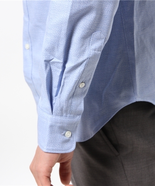 EDIFICE（エディフィス）の「◇メランジオックス ボタンダウンシャツ（シャツ/ブラウス・メンズ・サックスブルー/ピンク/グリーン/ブルー系その他/ホワイト・50/46/48/44）」の15枚目の写真