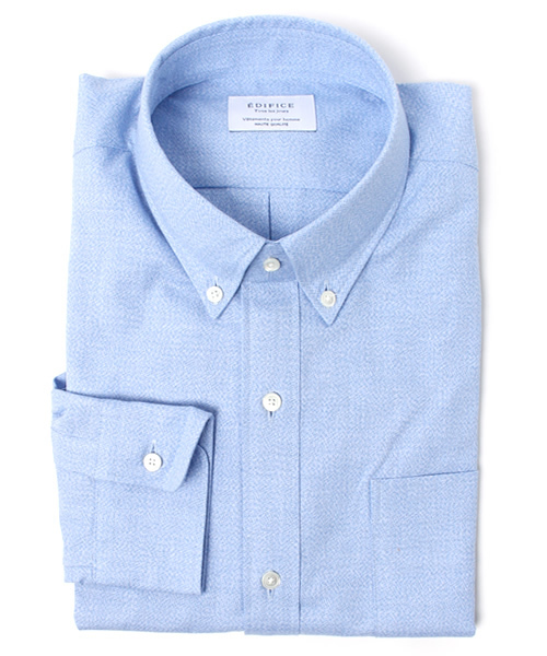 EDIFICE（エディフィス）の「◇メランジオックス ボタンダウンシャツ（シャツ/ブラウス・メンズ・サックスブルー/ピンク/グリーン/ブルー系その他/ホワイト・50/46/48/44）」の13枚目の写真