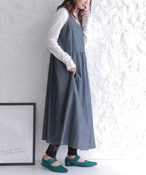 osharewalker（オシャレウォーカー）の「【廃盤】『フラワーモチーフ裾レースレギンス』（レギンス/スパッツ・レディース・杢グレー/ブラック・2/1）」の12枚目の写真