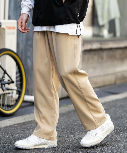 Rocky Monroe（ロッキーモンロー）の「ワイドテーパード スケーターワークパンツ イージーシェフパンツ（その他パンツ・メンズ・ブラック/ベージュ/ネイビー/ブラウン/グレー/レッド/オフホワイト/カーキ/ブルー/グリーン/ブルーグレー・S/M/L/XL）」の6枚目の写真