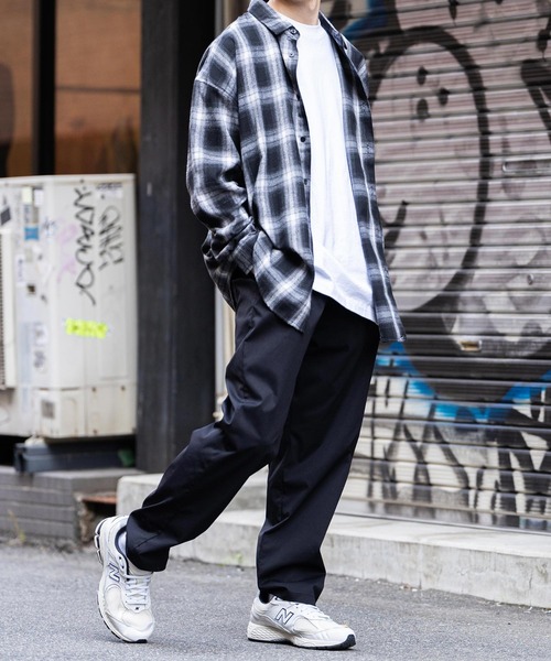 Rocky Monroe（ロッキーモンロー）の「ワイドテーパード スケーターワークパンツ イージーシェフパンツ（その他パンツ・メンズ・ブラック/ベージュ/ネイビー/ブラウン/グレー/レッド/オフホワイト/カーキ/ブルー/グリーン/ブルーグレー・S/M/L/XL）」の19枚目の写真