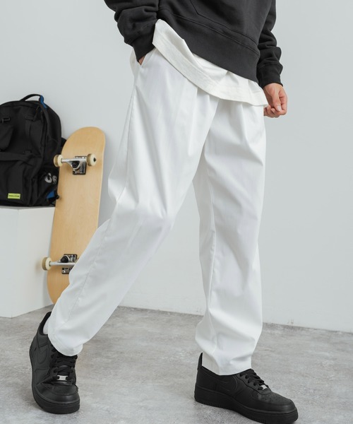 Rocky Monroe（ロッキーモンロー）の「ワイドテーパード スケーターワークパンツ イージーシェフパンツ（その他パンツ・メンズ・ブラック/ベージュ/ネイビー/ブラウン/グレー/レッド/オフホワイト/カーキ/ブルー/グリーン/ブルーグレー・S/M/L/XL）」の17枚目の写真