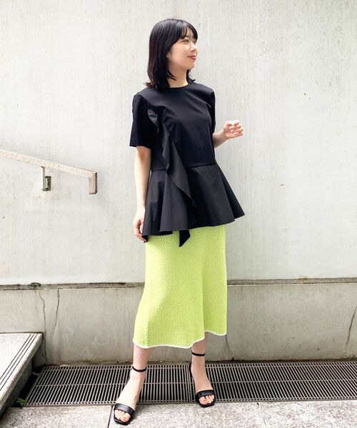 OPAQUE.CLIP（オペークドットクリップ）の「◆スクエアトウヒールサンダル（サンダル・レディース・ブラック/グレー/オフホワイト/イエロー/ベージュ系その他4/ベージュ系7/ブルー系7/ダークグリーン系7・01/02/03）」の20枚目の写真