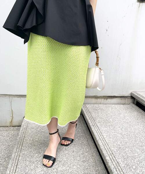 OPAQUE.CLIP（オペークドットクリップ）の「◆スクエアトウヒールサンダル（サンダル・レディース・ブラック/グレー/オフホワイト/イエロー/ベージュ系その他4/ベージュ系7/ブルー系7/ダークグリーン系7・01/02/03）」の21枚目の写真