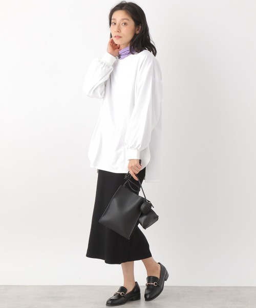 LEPSIM(レプシィム)の「シアーレイヤードタートル 273828(Tシャツ/カットソー・レディース・ブラック/パープル/オフホワイト・FREE)」の13枚目の写真