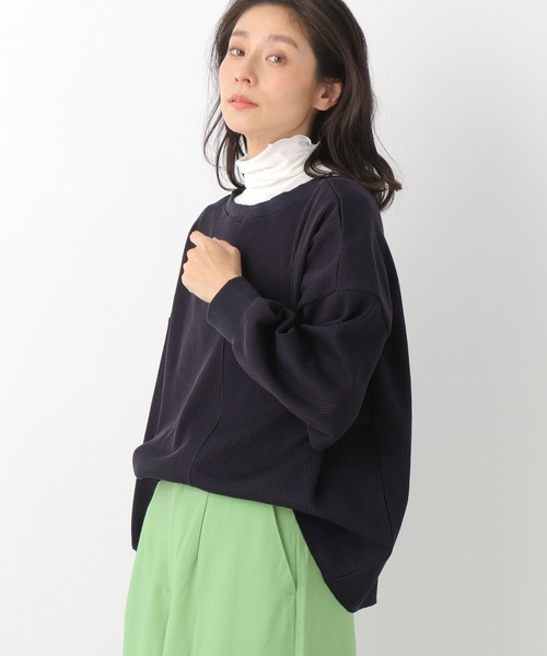 LEPSIM(レプシィム)の「シアーレイヤードタートル 273828(Tシャツ/カットソー・レディース・ブラック/パープル/オフホワイト・FREE)」の4枚目の写真