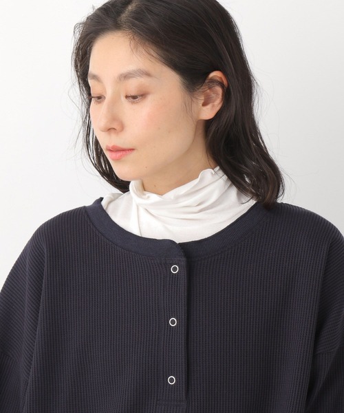 LEPSIM(レプシィム)の「シアーレイヤードタートル 273828(Tシャツ/カットソー・レディース・ブラック/パープル/オフホワイト・FREE)」の17枚目の写真