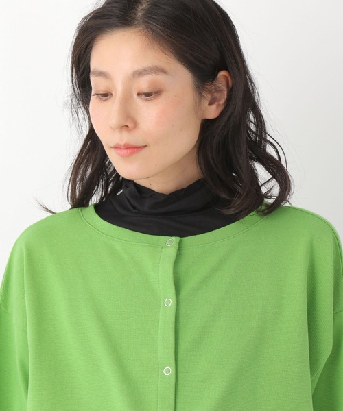 LEPSIM(レプシィム)の「シアーレイヤードタートル 273828(Tシャツ/カットソー・レディース・ブラック/パープル/オフホワイト・FREE)」の7枚目の写真