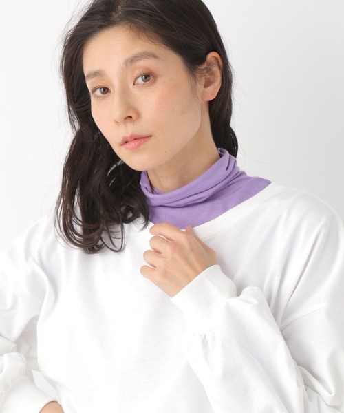 LEPSIM(レプシィム)の「シアーレイヤードタートル 273828(Tシャツ/カットソー・レディース・ブラック/パープル/オフホワイト・FREE)」の19枚目の写真