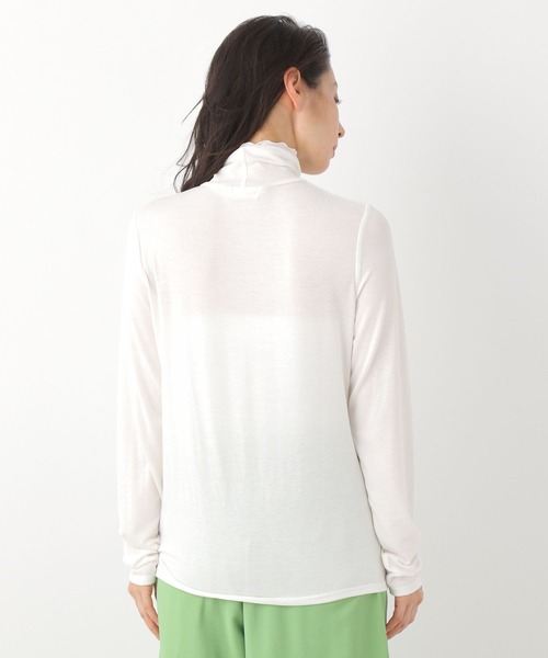 LEPSIM(レプシィム)の「シアーレイヤードタートル 273828(Tシャツ/カットソー・レディース・ブラック/パープル/オフホワイト・FREE)」の18枚目の写真